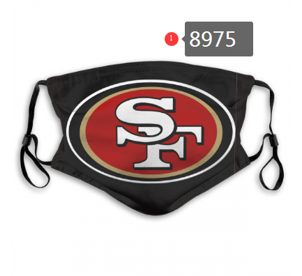 2020 NFL San Francisco 49ers #3 Dust mask with filter->nfl dust mask->Sports Accessory